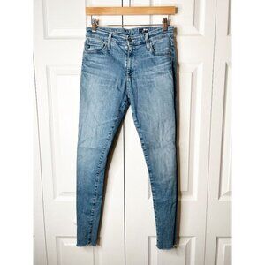 AG Adriano Goldschmied Farrah Skinny Ankle Light Wash Blue Jeans Women's Size 28